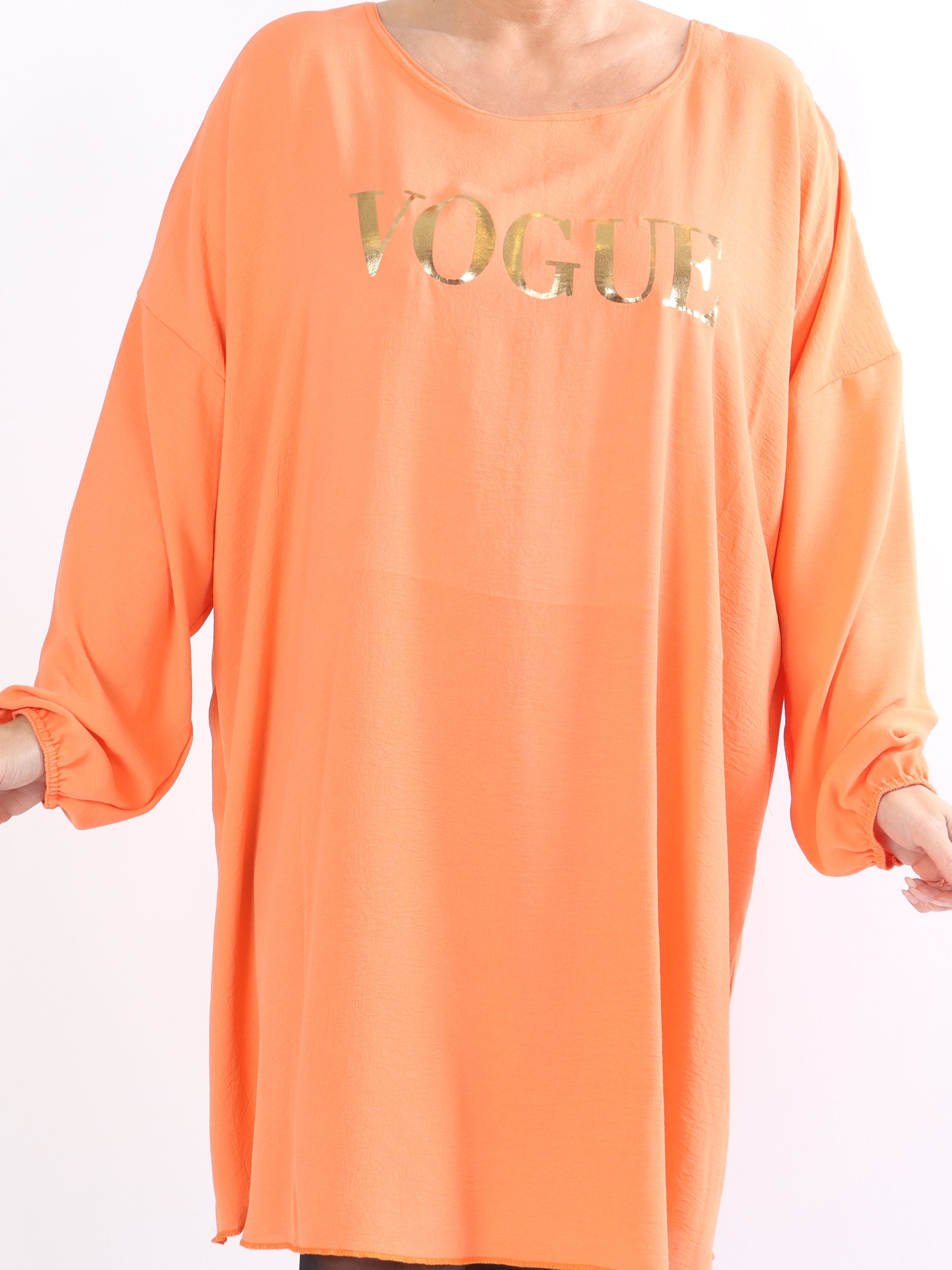 Nella - Cool plussize kjole med guldskrift